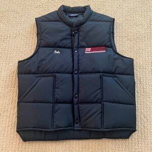 Retro trucker vest